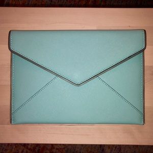 Rebecca Minkoff Leo textured leather clutch- BNWOT